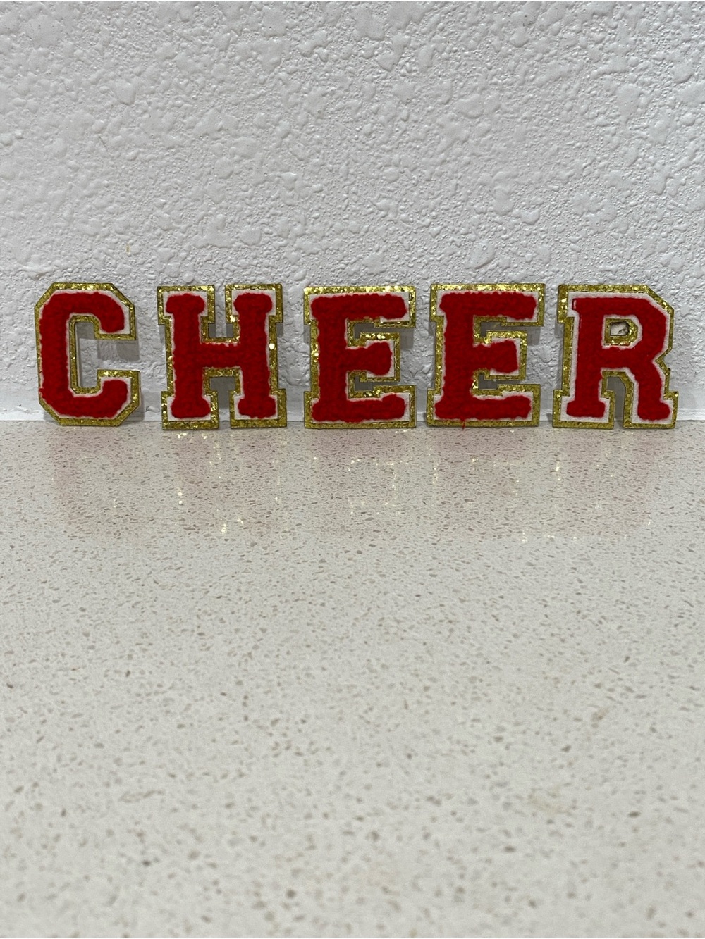 CHEER Glitter Self Adhesive Letter Patches
